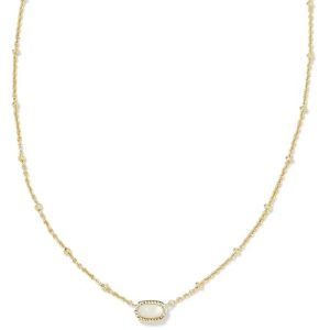 Mini Elisa 14k Gold-Plated Satellite Short Pendant Necklace, Fashion Jewelry for Women