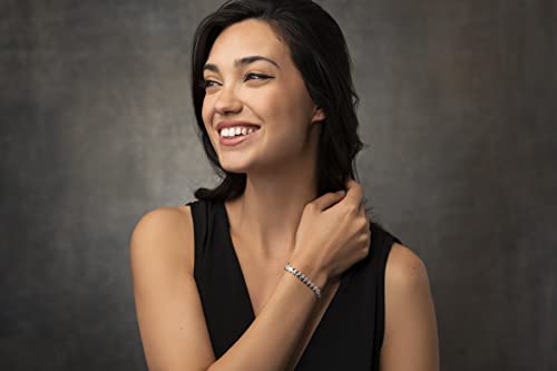 1/4 Cttw Wave Link Diamond Tennis Bracelet for Women in 925 Sterling Silver Color I-J/Clarity I2-I3 - Image 7