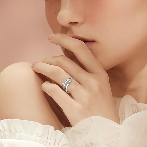 Cross Rings Sterling Silver Faith Adjustable Wrap Rings for Women Teens Inspirational Jewelry Gifts - Image 7