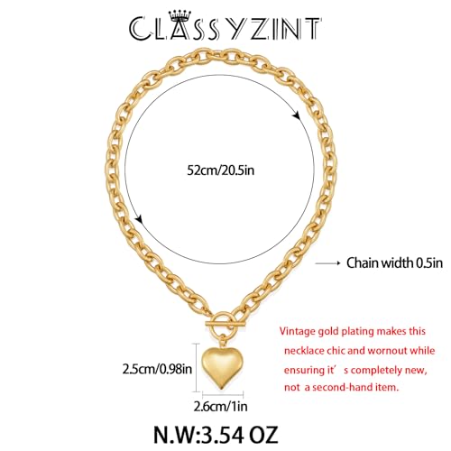 18K Gold Plated Coin Lion Head Pendant Necklace Chunky Paperclip Choker Necklace For Gifts On Birthday Holidays For Women Girls - Image 6