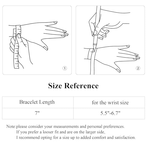2pcs Gold Chain Link Bracelet, Stainless Steel Crystal Friendship Bracelets Bangle,Watch Band Chains Wristband Jewelry with Adjust Tool - Image 7
