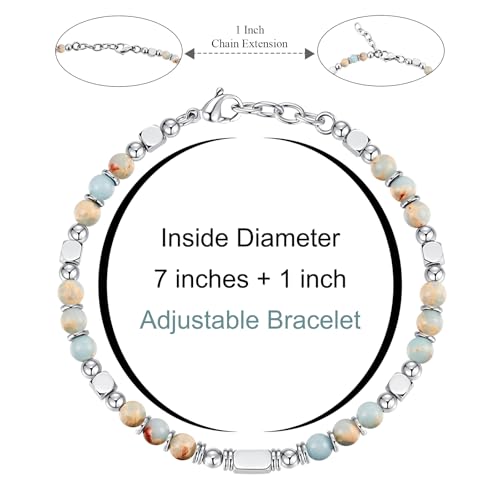 Beaded Bracelets for Women - Silver and Gold Boho Bracelets, Trendy Jewelry Gifts for Lover, Mom, Friends - Image 4