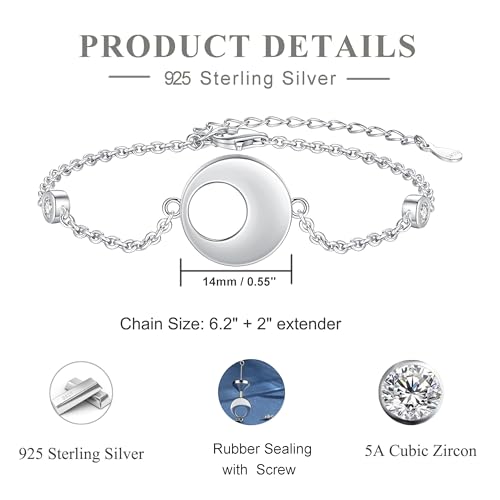 925 Sterling Silver Urn Bracelets for Ashes for Women - Cremation Bracelet Jewelry for Hold Ashes of Human & Pets - Keepsake memory jewelry Gifts - Image 7