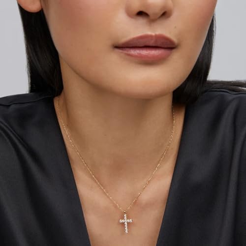 Cross Crystal Pendant Necklace, Fashion Jewelry for Women - Image 4