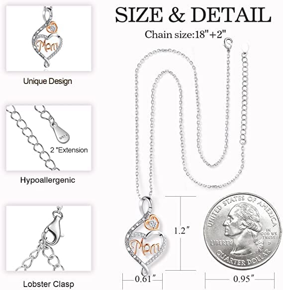 Gifts for Women, Mom Nana Grandma Necklace for Women, Birthday Mothers Day Jewelry Gifts for Mom Grandma Wife from Daughter Son - Image 6